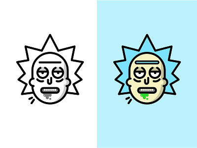 Rick icon rick rick and morty science