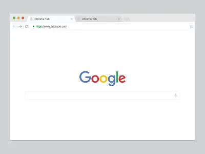 Flat Chrome Mock browser chrome flat free material mock mockup osx vector windows
