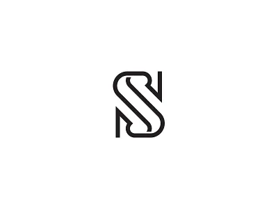 S lettering monoline s