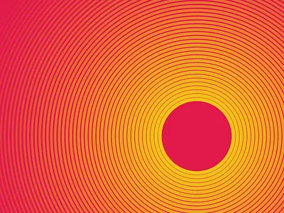 Orb bright circles glow hot orange orb pink red rings ripple