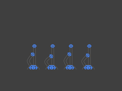 Synchronized Swimming - Rigging Test after effects animation duik olympics rubberhose