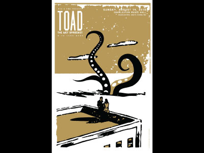 Toad The Wet Sprocket poster art icons identity illustration logos posters thick lines typography