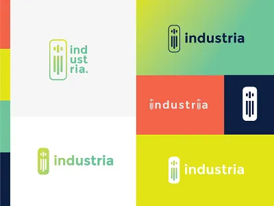 Industria i branding logo