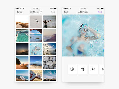 Often | Photo Uploader app camera edit mobile onboarding photo ui upload ux