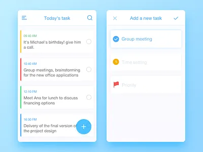 Daily Ui 06 today Task add icon task ui