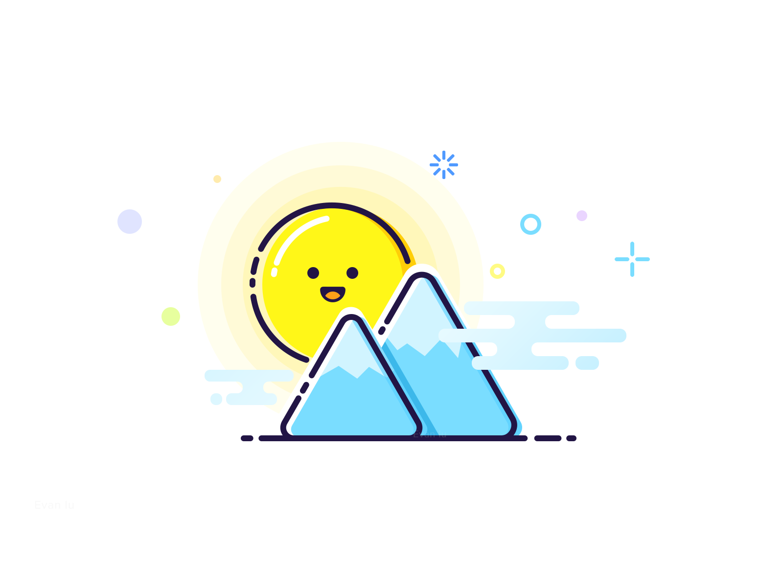 Weather cloudy illustration mbe weather