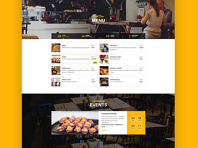 WordPress Restaurant Theme - Resca creative design restaurant slider theme ui ux web web design wordpress