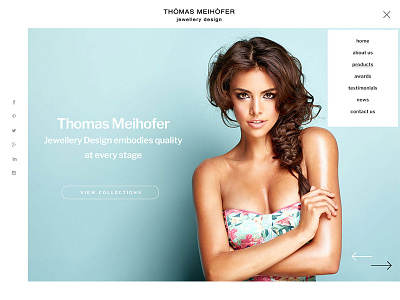 Jewelry Brand brand e commerce jewellery light minimal shop web design