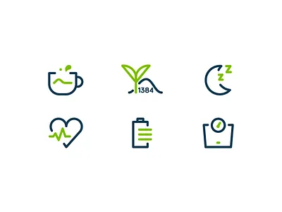 Matcha - Health Benefits Icons energy fitness green tea health icons japan line matcha reno tea