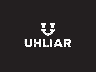 Uhliar black gas heating letter logo montage pipe repair u water