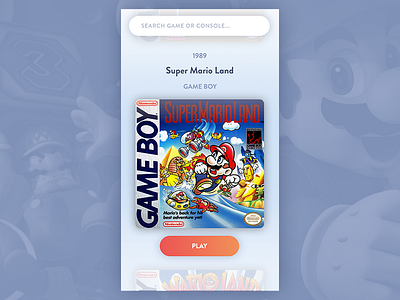 Browser Games app browser emulator game boy games interface nintendo ui ux video games