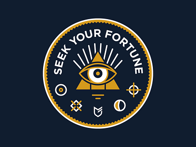 Seek Your Fortune apparel big cartel emblem hat patch stickers