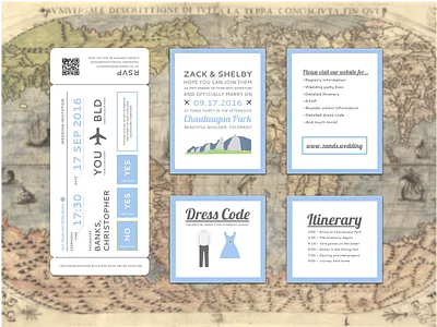 Wedding Invitations invitations travel wedding