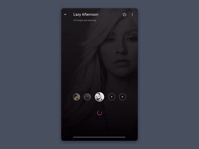 Music Player Playing interface animation gif material design motion design music music player pixate player playing playing interface