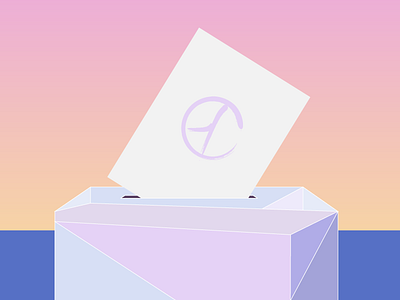 Presidential In Pastel color work illustration pastel peaceful politics rising sun taiwan vote