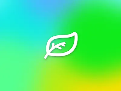 LEAF design green icon illustration leaf sketch web website