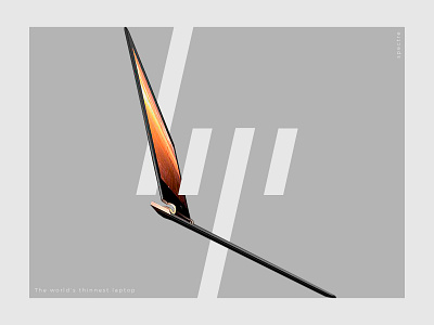 Spectre HP - The world's thinnest laptop design hp info interface laptop spectre ui user visual