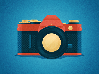 Canon AE-1 1976 camera canon film gradient halftone illustration photography retro vector vintage