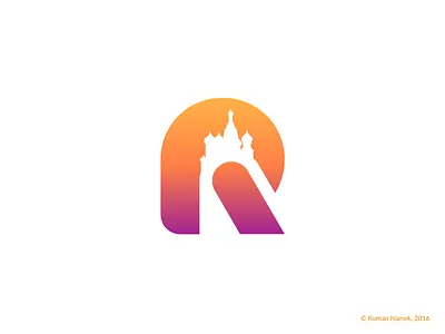 Letter R City brand city identity logo logo mark logotype minimalism monogram moscow russia symbol