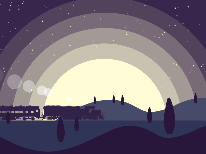 Midnight Train animation framer gif loading