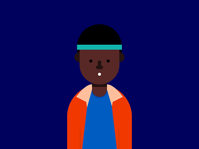 Stranger Things - Lucas character illustration netflix strangerthings vector