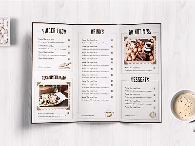 Classy Food Menu 6 bar classy design drinks food illustrator luuqas menu old restaurant template vintage