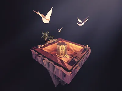 Lalibela Church 3d abstract cinema 4d ethiopia graphic design lowpoly motion graphics poster