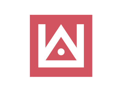 AH crown icon crown logo minimalist monogram thick lines