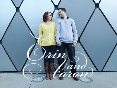 Save the Date calligraphy flourish photo save the date swash type wedding