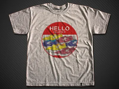 Hello my Name is Sneakers camiseta design ilustração ouroboros
