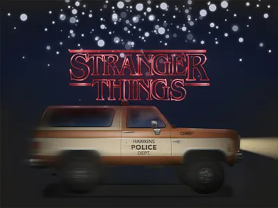 Chief Hopper with Text stranger