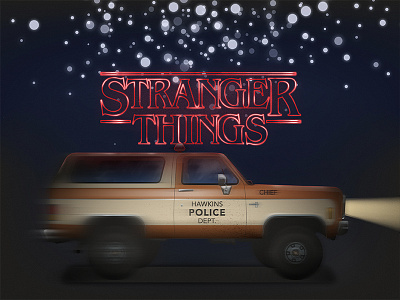 Chief Hopper with Text stranger