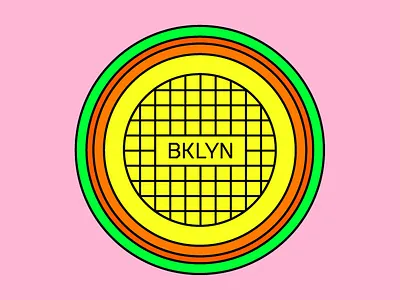 No. 3 - Mango Manhole Cover brooklyn cover icon illustration indian logo mango manhole new york pattern summer system
