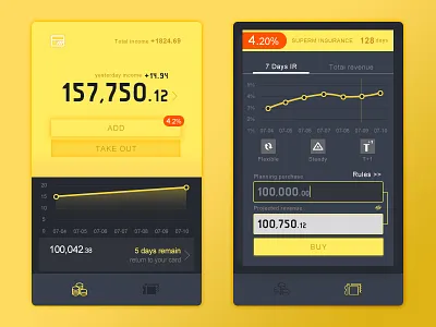 Finance Product Demo ui