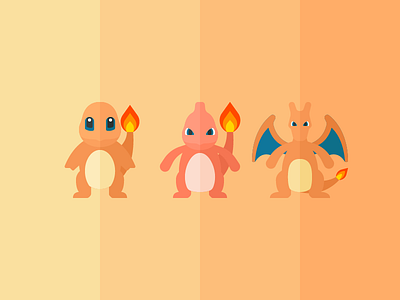 Charmander charizard charmander charmeleon fire iconography illustration pokemon