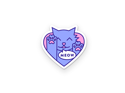 Embroidered Patches Part 2 animal cat clean cute embroidery fashion illustration meow patch pink violet