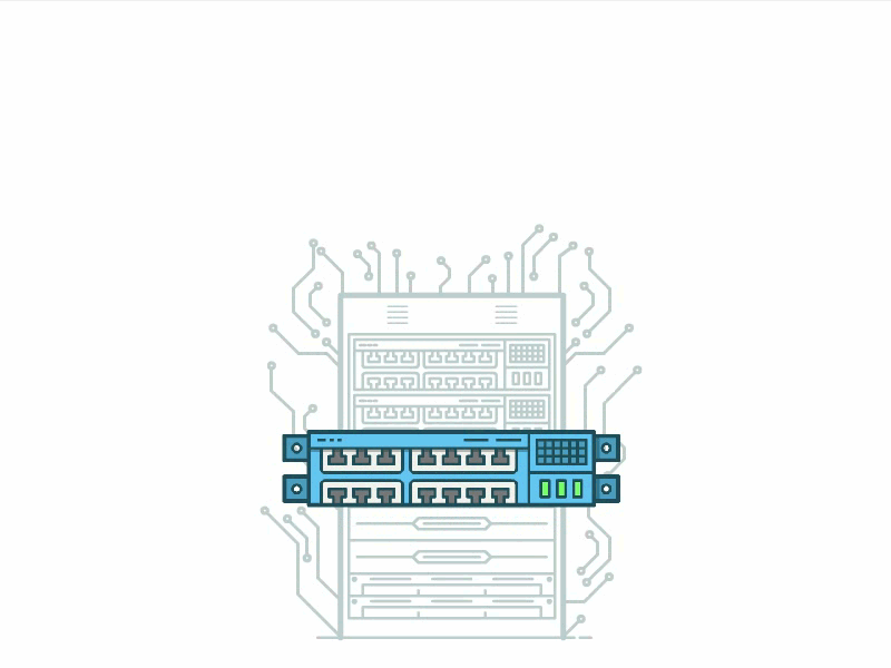 Shared hosting animation database gif hardware host hosting machine provider scheme server shared hosting vector