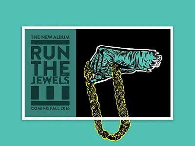 RTJ3 Preview Postcard album band card music postcard rap rtj run the jewels teaser
