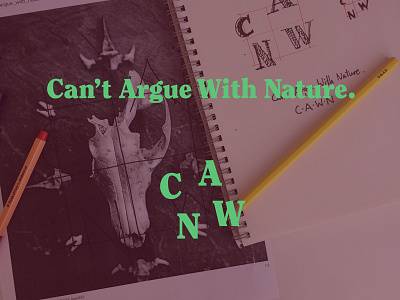 Can't Argue With Nature — logotype concept brand branding concept idea identity logo logo design logotype typographic logo typography visual identity