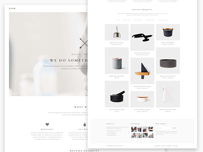 Kaam - Responsive Ajax Creative Theme - Home 2 architecture blog business clean design elegant kaam modern photography portfolio shop white