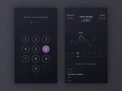 U know how it goes app curves data design finance interface ios