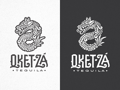 Qket-Za animal branding identity liquor logo tequila