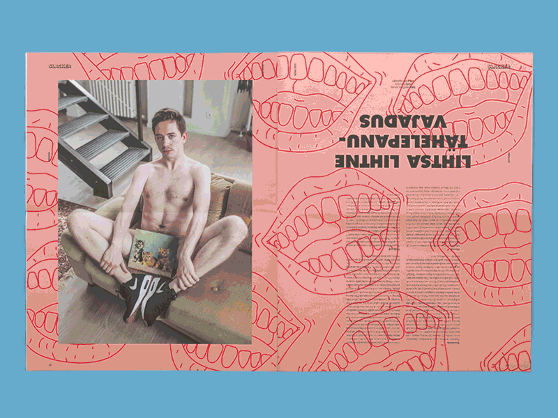 Slacker Magazine editorial illustration layout magazine photography