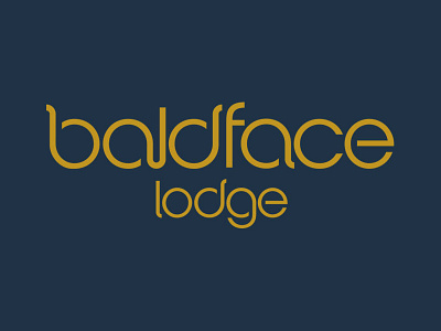 Baldface logo logotype sanserif type typography