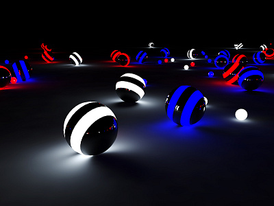 USA 3d abstract cinema 4d lighting