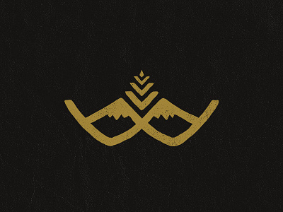 Wilder Brewing Monogram beer branding brewery design hand drawn identity logo mark monogram mountains