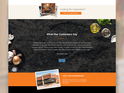 Granite Company - Detail home testimonials web website website design