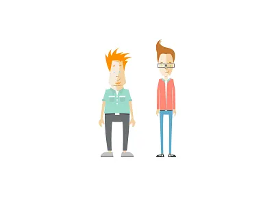 Patrick & Noah character design motiongraphics vector