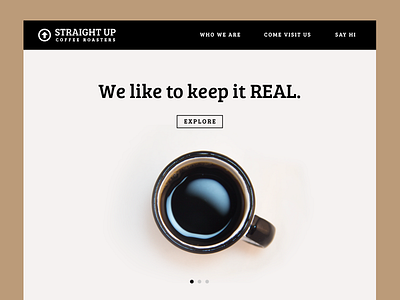 Daily UI - 003 - Landing Page coffee daily ui landing page