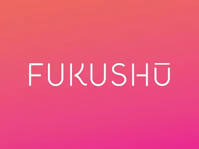 Fukushu Restaurant Concepts Branding branding corporate custom letters cuts hot pink restaurant logo revenge tubular